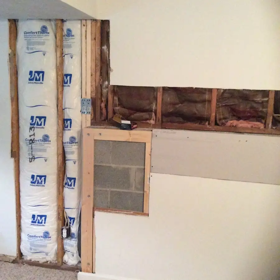 Wall insulation replacement during Contents Cleaning & Restoration in Willoughby Hills